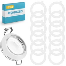 12 Pc Replacement Silicone Jar Gasket Food Grade Rubber Seals Airtight Silicone