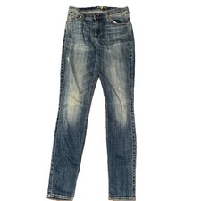 7 For All Mankind The Skinny Womens 26 Jeans Blue Mid Rise Stretch USA 27x30