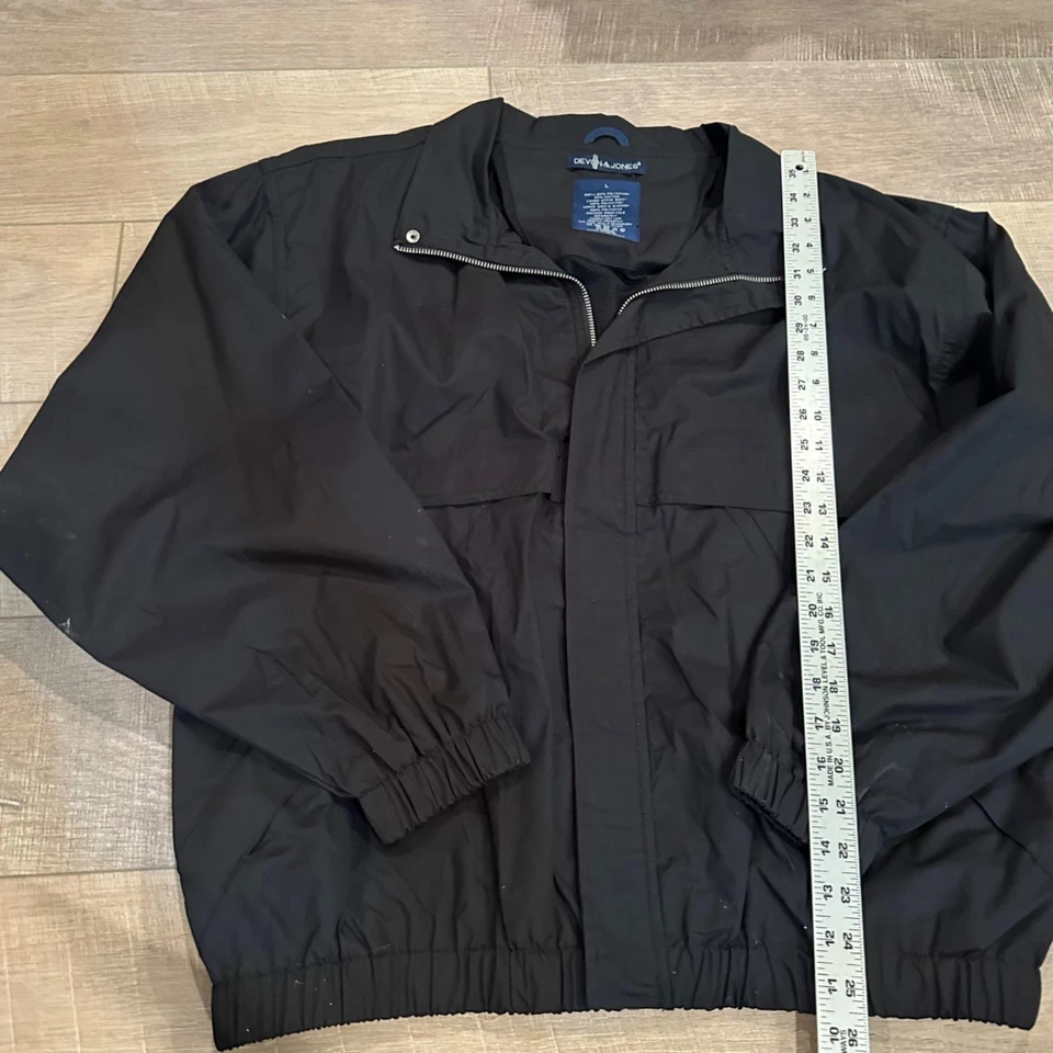 DEVON & JONES MENS BLACK JACKET COAT NWOT LARGE - Image 2 of 4