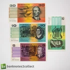 AUSTRALIA: Set of 4 Australian Dollar Banknote.