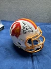 Vinny Testaverde Signed Tampa Bay Buccaneers Throwback Mini Helmet 1987 #1 Pick