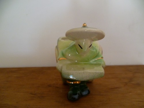 Statuine vintage orientali cinesi uomini e ruote porta carriole ceramica/porcellana - Foto 6 di 8