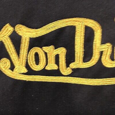 Vintage Von Dutch Track Jacket Youth 16/18 Black Gold Full Vintage Von Dutch Track Jacket Youth 16/18 Black Gold Full