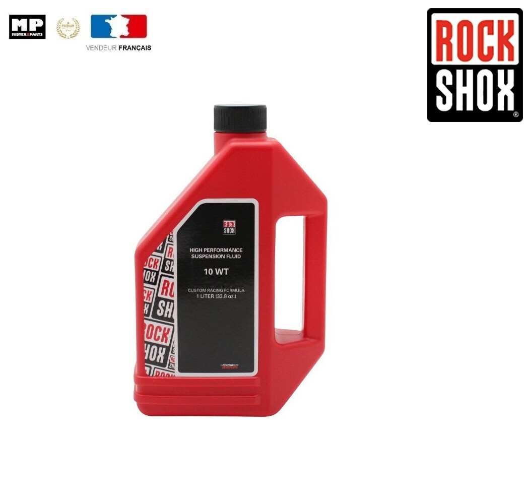 Huile de fourche RockShox SAE 10WT 1L pour réparer le manque de rebond des suspensions VTT