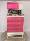 Vintage Barbie Dream House Kitchen Stove Oven Microwave 1978 Crack In Pink Door