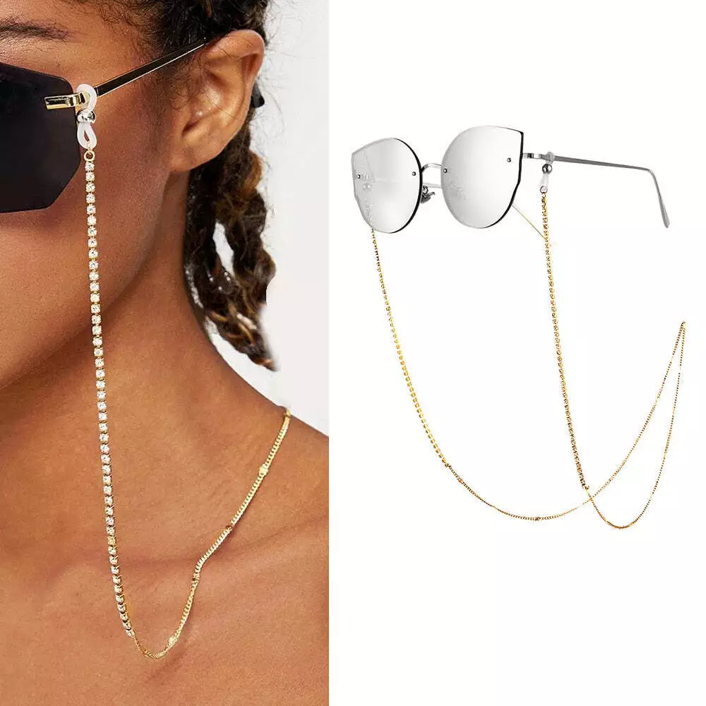 Eyeglass Rhinestone Chain