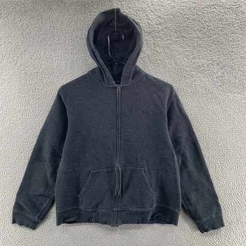 Polo Ralph Lauren Hoodie Youth Boys Extra Large 18-20 Gray Full Zip Sweatshirt - Picture 1 of 10