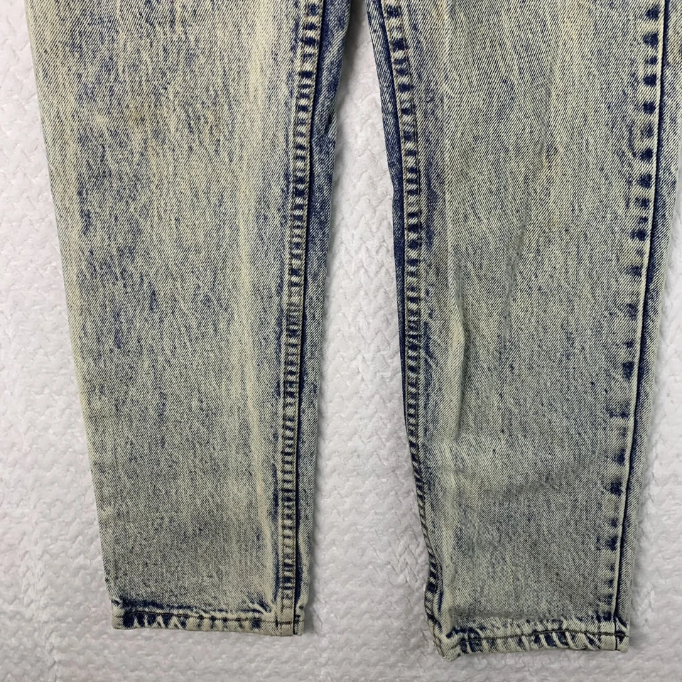 Pantalones de mezclilla Zena vintage para mujer cintura alta mamá talla 3 lavado ácido hechos en EE. UU. Foto 3 de 4