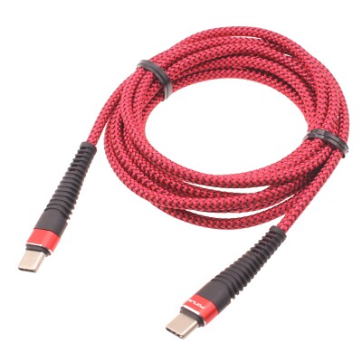 Type-C to USB-C 10ft Long PD Cable Charger Cord Power Wire Sync for Smartphones