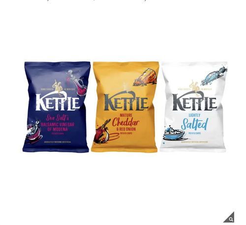 Kettle Hand Cooked Potato Chips Take Home Variety Box, 48 x 25g - Picture 3 of 7