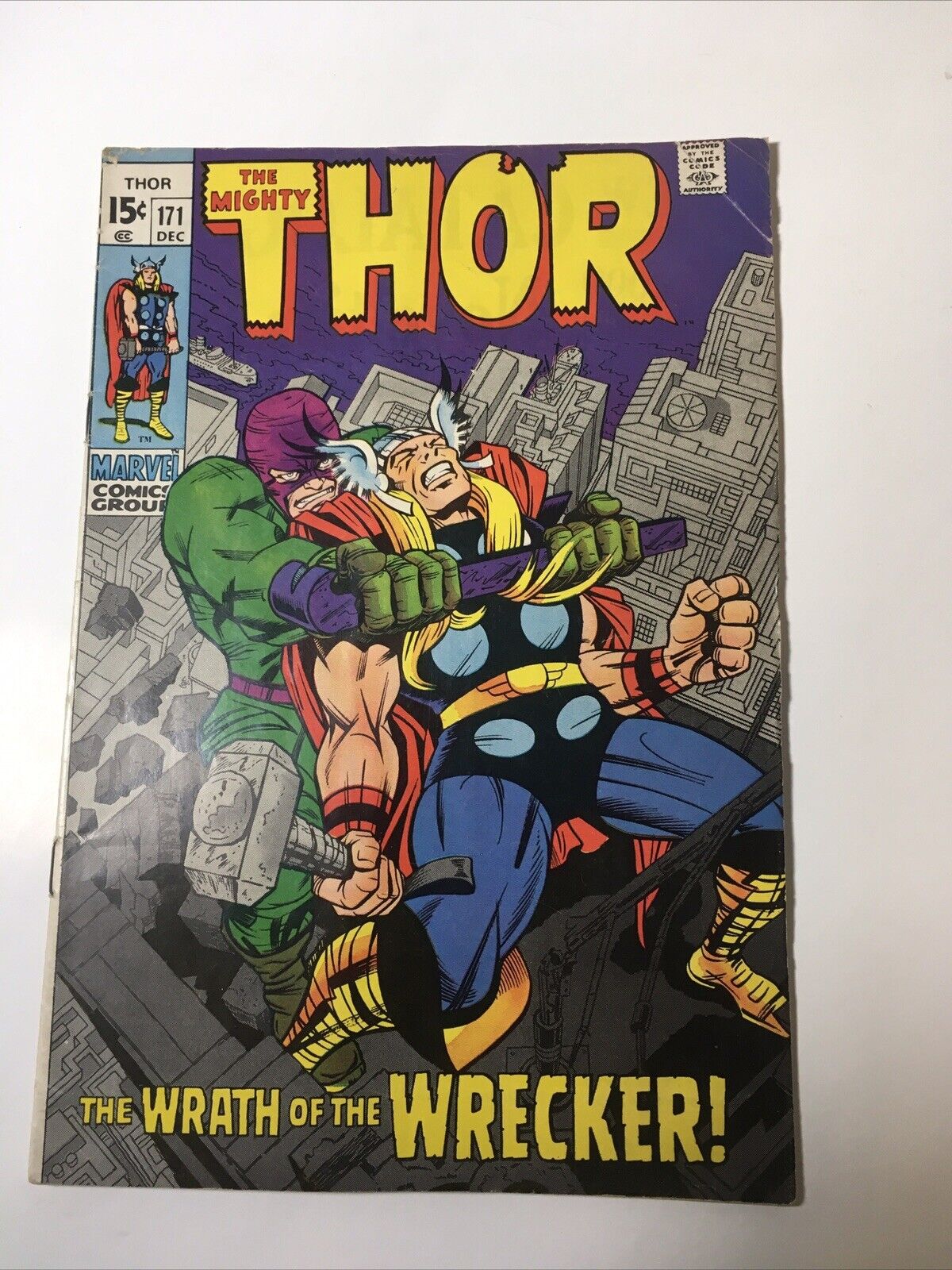 The Mighty Thor #171 The Wrath of the Wrecker! Lee & Kirby Marvel Comics 1969