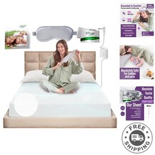 Organic Cotton King Size Grounding Sheet with Silver Fiber - Easy Fit Design