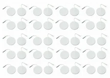 40 Electrode Pads EMS for Tens Massager 7000, 3000- 2 Inch Rouned White Cloth