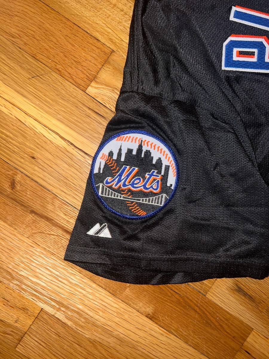 MIKE PIAZZA Majestic Authentic NEW YORK METS Black Batting
