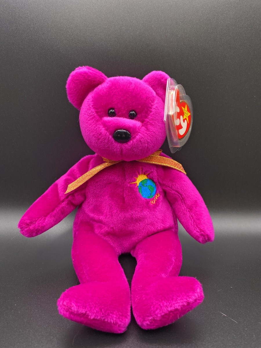 Ty Beanie Babies Millennium Bear Birthday January 1 1999 Encased