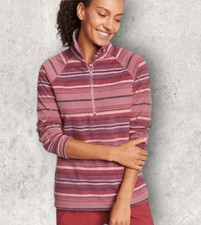 New Eddie Bauer Fleece Sweater 1/4 Zip Medium