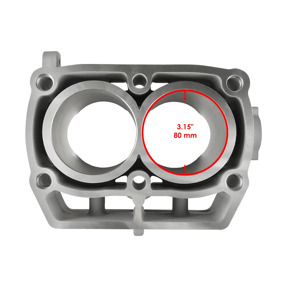Cylinder Jug And Head Base Gaskets for Polaris Ranger 700 4X4 6X6 EFI 2006-2009 - Image 3 of 4