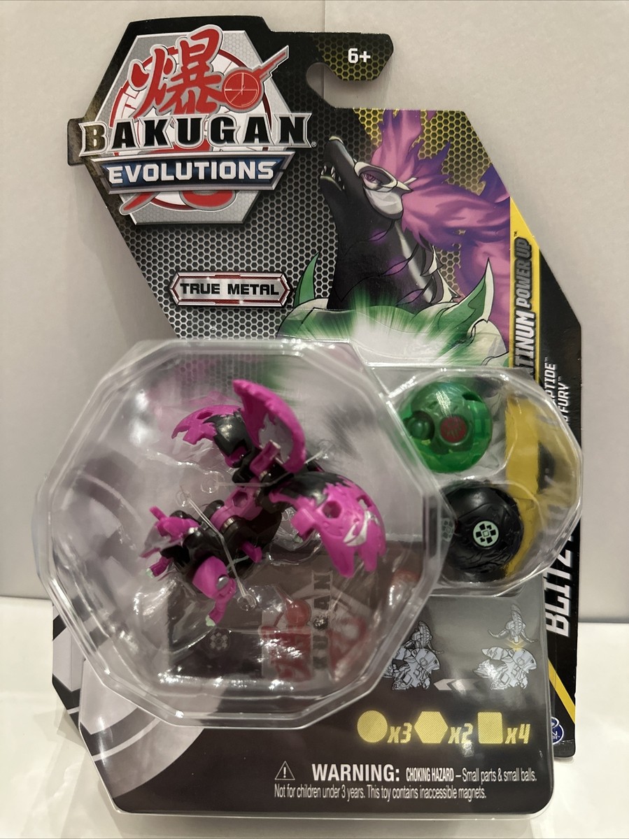 Bakugan Evolutions Blitz Fox w/ Nano Fury & Riptide Platinum Power