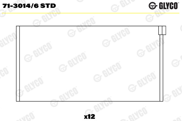 Glyco Pleuellager Passend FüR Porsche 911 Targa 71-3014/6 STD-image