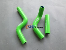 Green Silicone Radiator Hose For 1998-2013 Kawasaki KX80/KX85/KX100