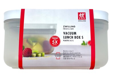 Zwilling Vakuum Lunchbox S Fresh & Save Kunststoff grau weiß - halbtransparent,