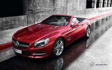 Cars roadster mercedes benz Desk Mat Stitched