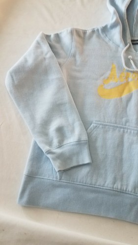 Aeropostale Girls BLUE Zip Up Logo Hoodie MEDIUM Hooded Sweatshirt AERO - Picture 2 of 11