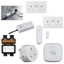 SMART HOME Sensors Plugs Weatherproof Sockets LED WIFI Flex Sockets
