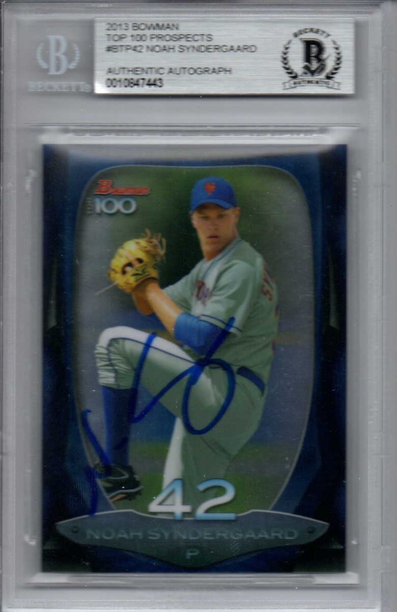 Noah Syndergaard New York Mets 2013 Bowman Top 100 Signed
