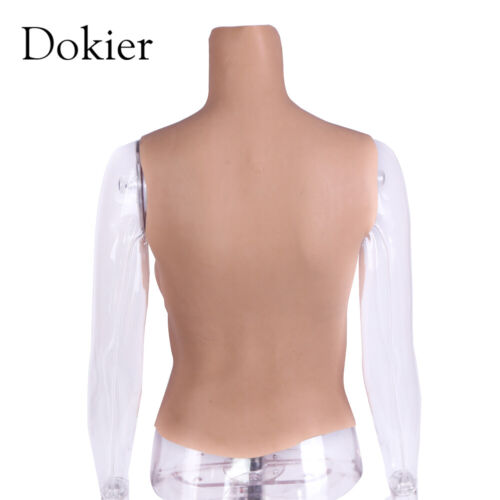 Dokier No Oil Silicone Crossdresser Half Bodysuit Breastplate Breast Forms Boobs - Picture 7 of 12