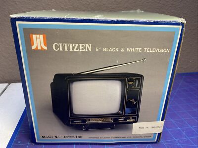 JIL citizen jctr118k 5” black television (rare) | eBay