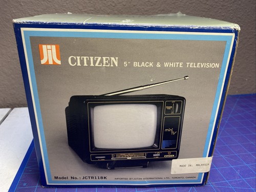 JIL citizen jctr118k 5” black television (rare) - Picture 2 of 23