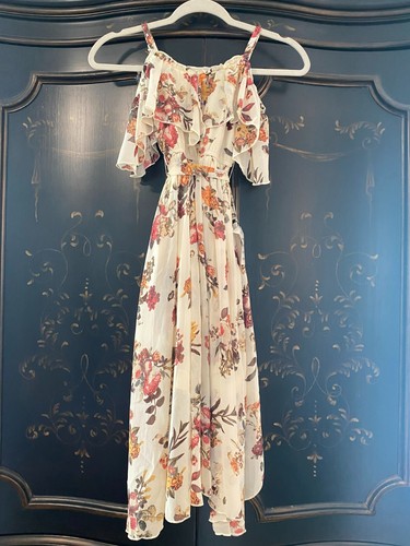 $88 Joyfolie Lauryl Dress | Cream Floral | Size 4 - Picture 5 of 13