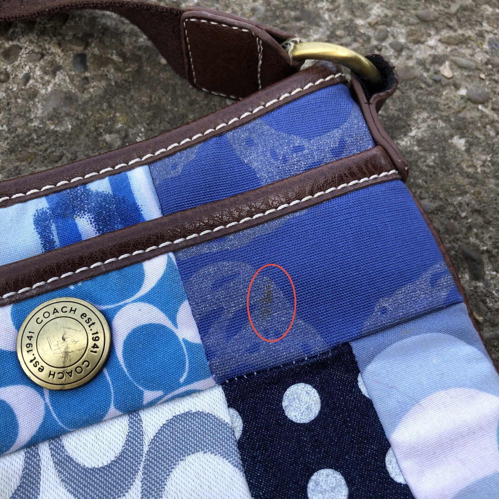 Coach Multicolor Blue Patchwork Style Crossbody B… - image 18