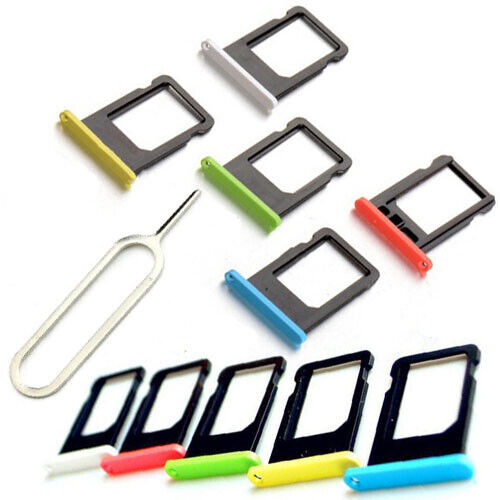 NEW Nano Sim Card Holder Tray Slot + Tool For iPhone 5C A1507 A1529 A1532 A1456 - Afbeelding 1 van 5