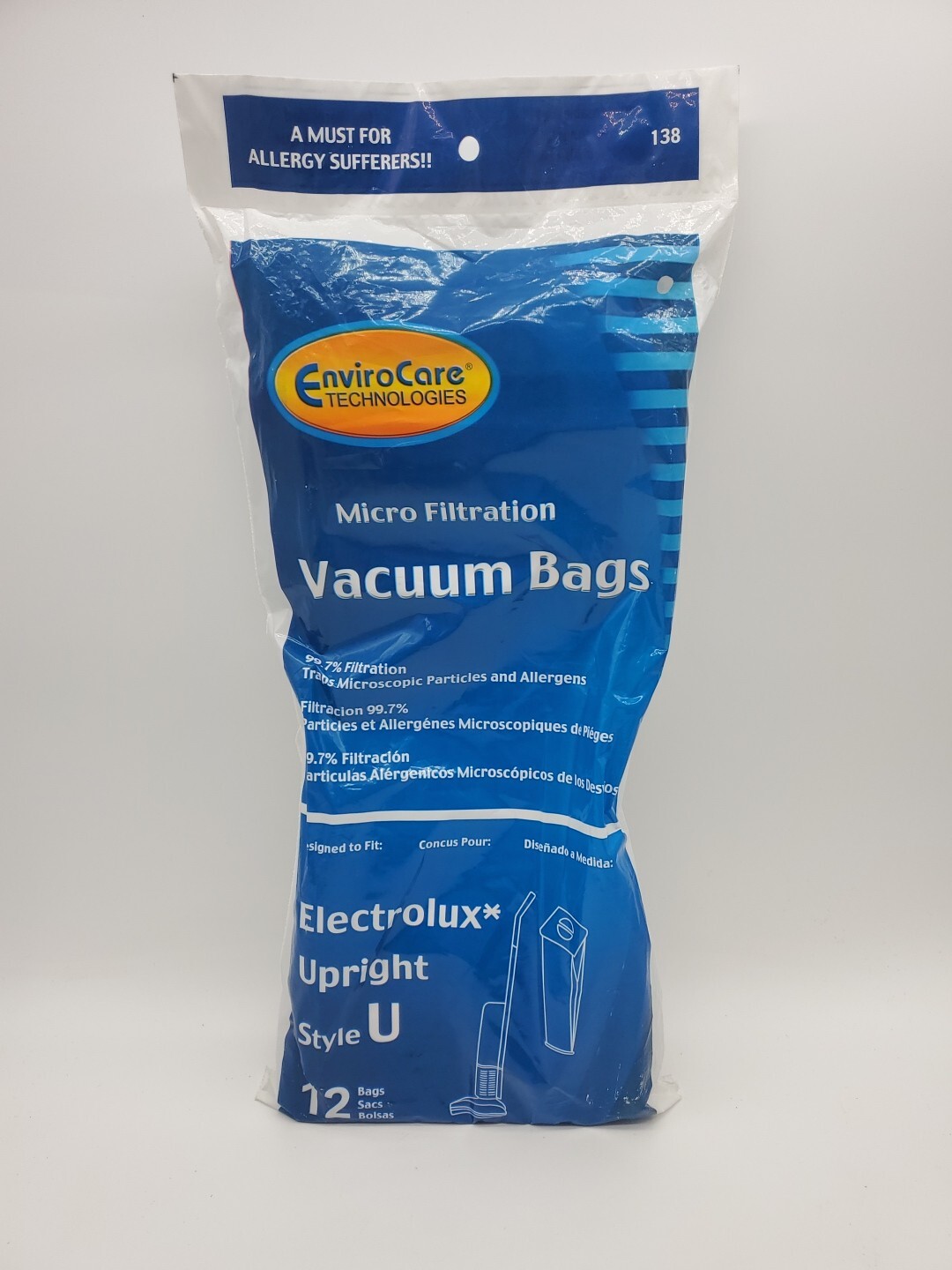 Electrolux Upright Style U Micro Filtration Vacuum Cleaner Bags 12 Pack