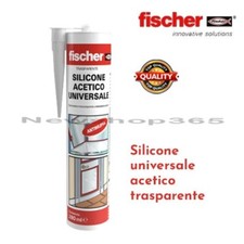 SILICONE ACETICO TRASPARENTE CARTUCCIA 280 ML SIGILLANTE RESISTENTE UNIVERSALE