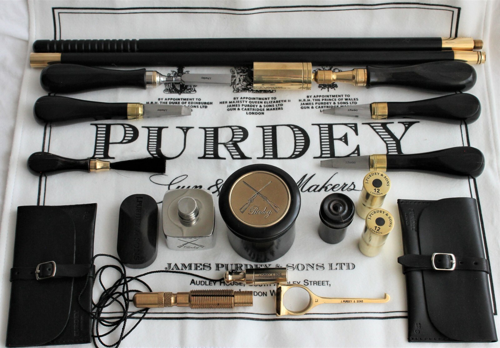 JAMES PURDEY & SONS LUXURY CLEANING KIT for SHOTGUN 12 GA for westley