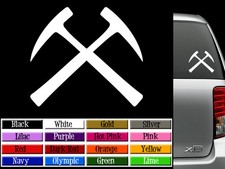 Geology Rock Pick Logo Vinyl Decal Auto Graphics Window Wall Sticker 4 Wide