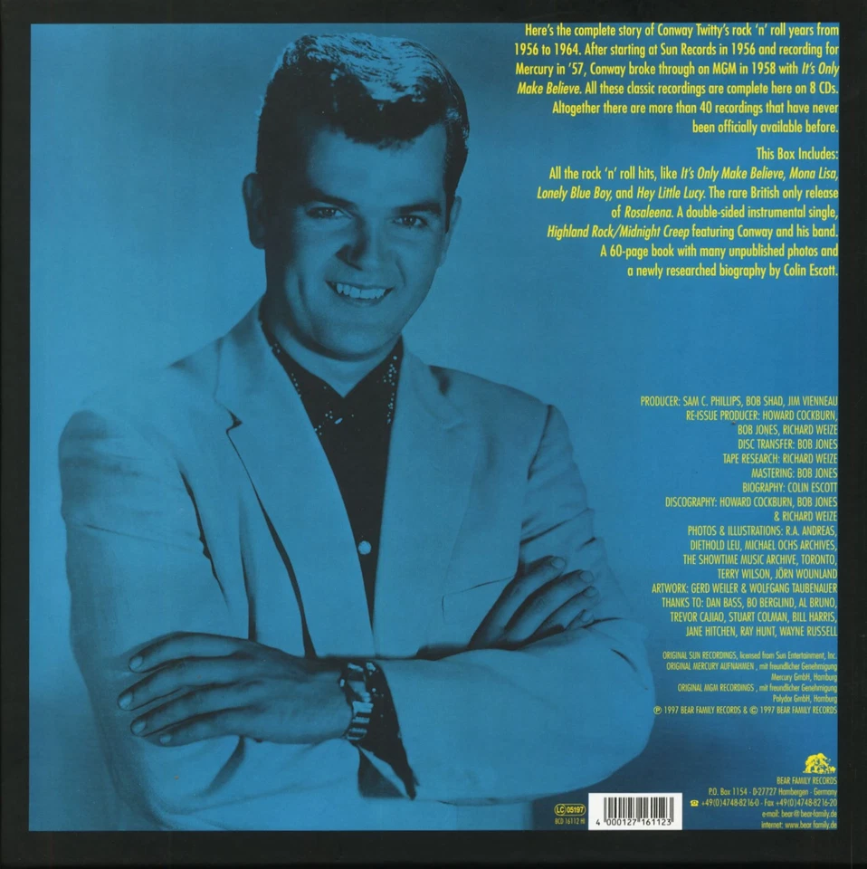 Conway Twitty - The Rock'n'Roll Years (8-CD Deluxe Box Set) - Rock & Roll - Image 3 of 4