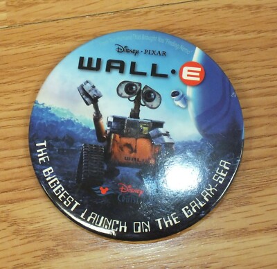 Disney Pixar Wall-E The Biggest Launch on the Galax-Sea Collectible Button 