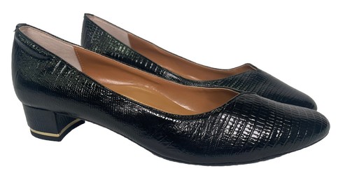 J.Renee Women's Lizard Embossed Bambalina Round-Toe Slip-On Pumps SZ 9M