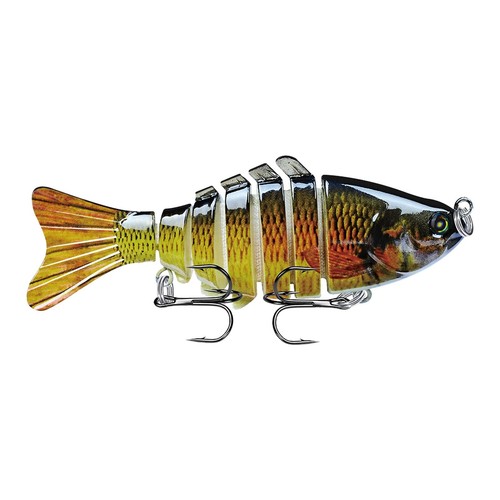 Lifelike Eyes 6 Segment Bionic Bait Treble Hooks Crucian Carp Fishing Lure - Picture 12 of 18