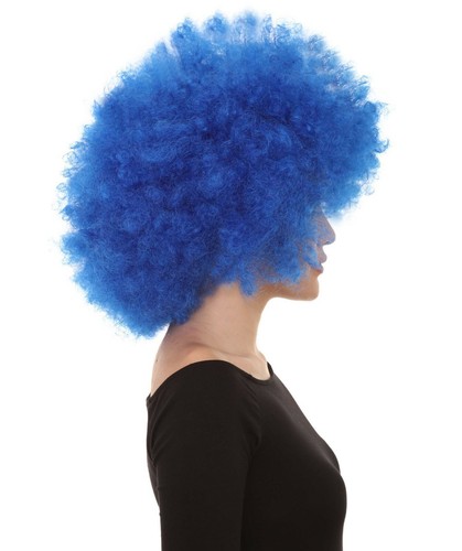 Women's Bubble Lucy Wig | Afro Jumbo Blue Cosplay Wig HW-042 - Picture 5 of 9