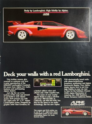 Alpine Car Audio System Ad