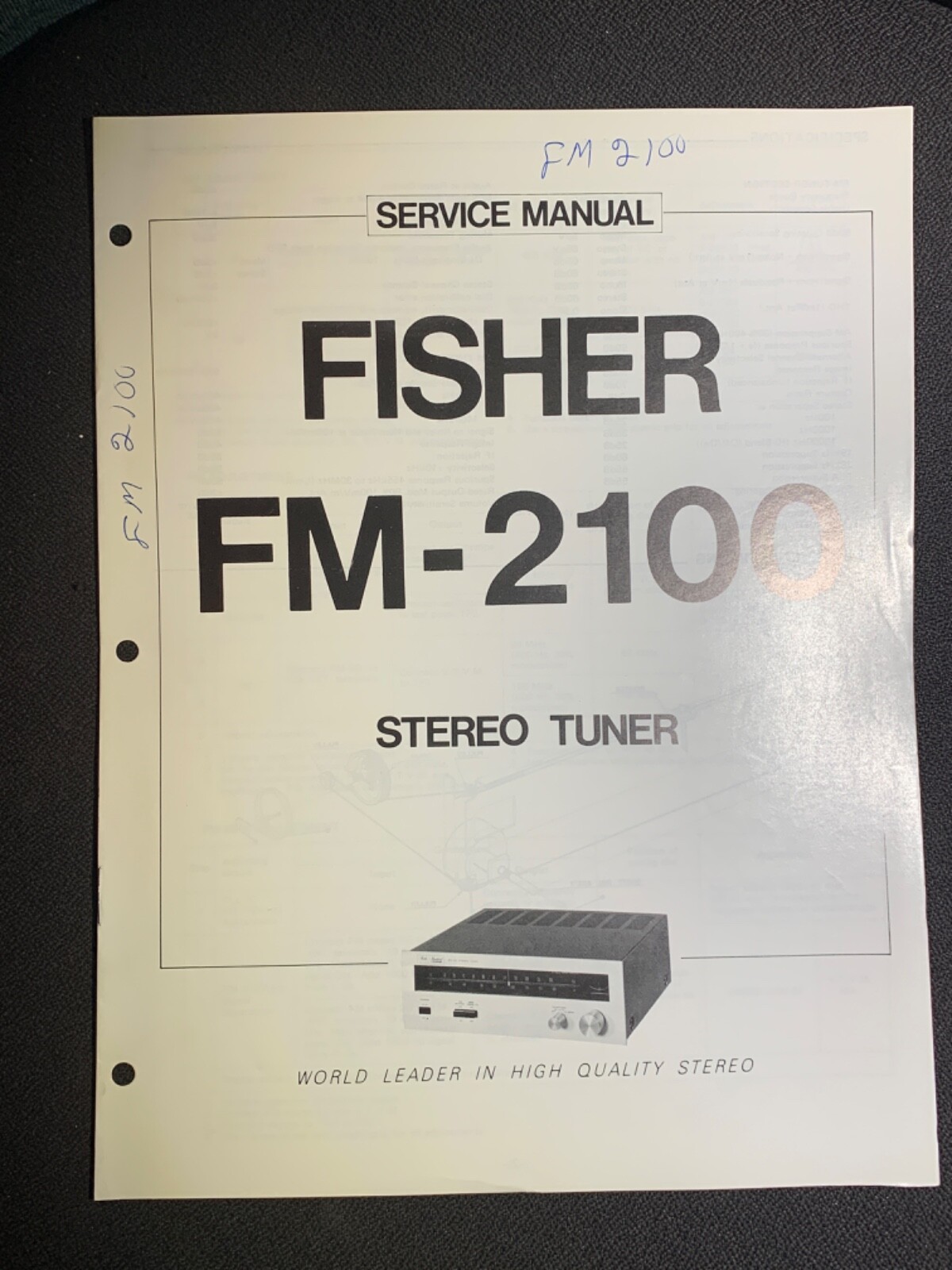 Fisher FM-2100 AM/FM Stereo Tuner Original Service-Ready Vintage