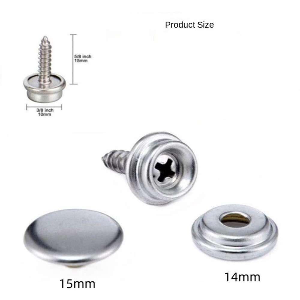 Canvas Marine Press Studs Kit Heavy Duty Boat Cover Button Fastener Kit