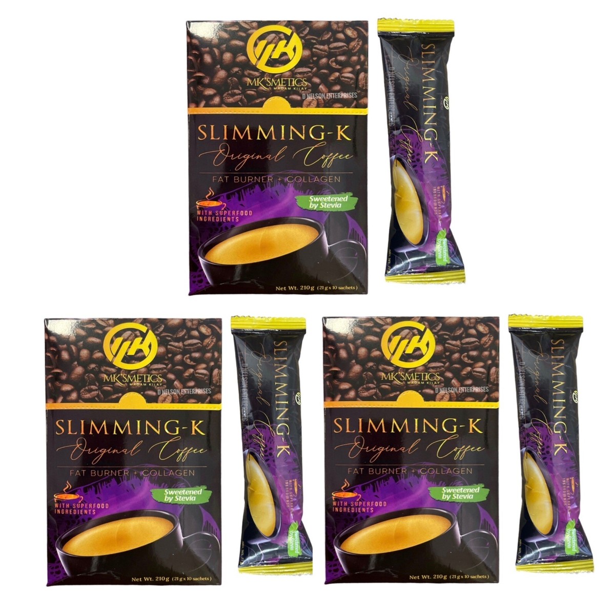 30 Sachets SLIMMING-K COFFEE By Madam Kilay- 30 Day
