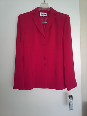 Dress suit, KASPER, cherry red, size 2,