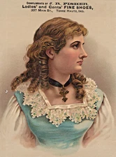 Cardboard Store Display Small Sign Ladies & Gents Fine Shoes  A12h